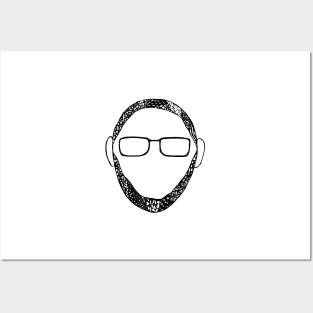 Bearded Glasses Posters and Art